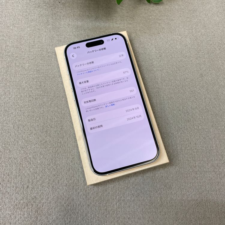 �Хåƥ꡼ 87% iPhone15 128GB �֥롼 ������ SIM�ե꡼ ����̵��