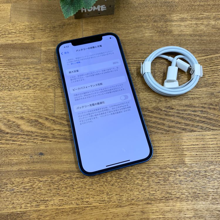 �Хåƥ꡼ 86% iPhone12 64GB �֥롼 ����SIM�ե꡼ ����̵��