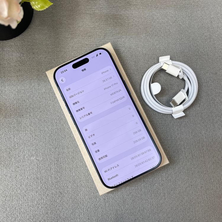 �Хåƥ꡼ 100% iPhone 17Pro 256GB �֥롼 ������SIM�ե꡼����̵��