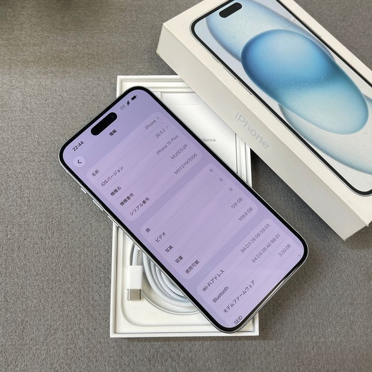 iPhone 15Plus 128GB �֥롼 ����SIM�ե꡼ ����̵��
