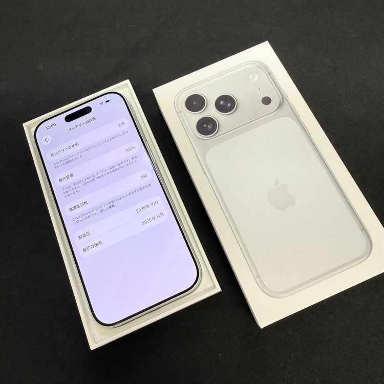 �Хåƥ꡼100% iPhone 17Pro 256GB ����С� Apple�� SIM�ե꡼