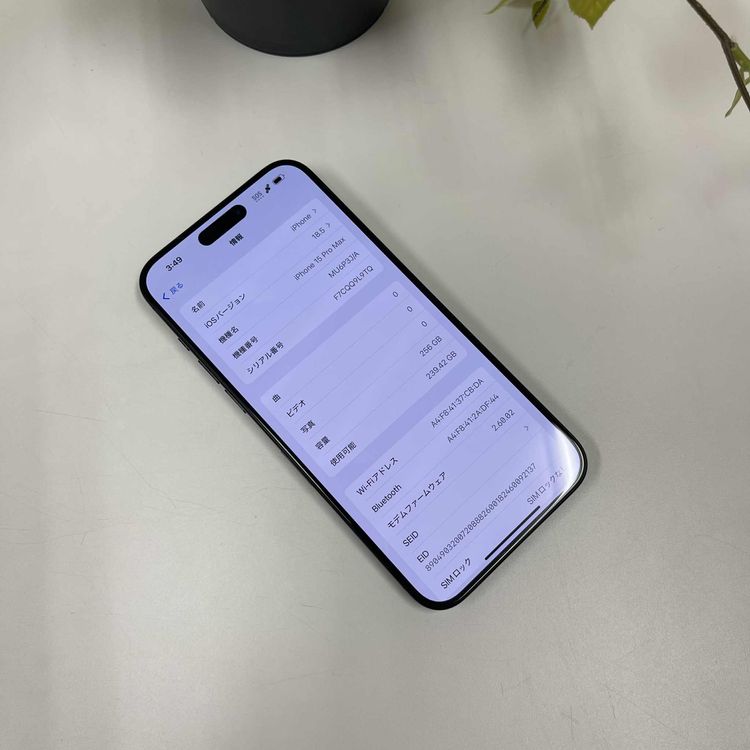 iPhone 15ProMax 256GB ֥å SIMե꡼̵