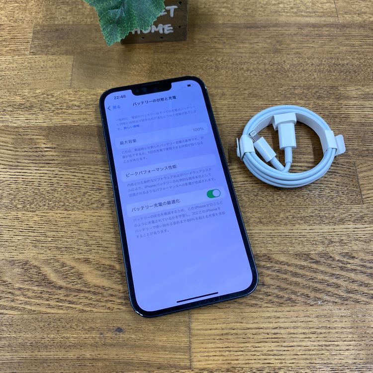 �Хåƥ꡼ 100% iPhone13 �ߥåɥʥ��� 128GB ����SIM�ե꡼ ����̵��