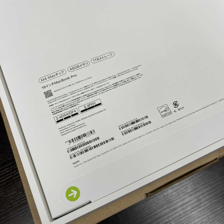 ʡ̤ MacBook Pro 16 M4 Max å 48GB SSD 1TB