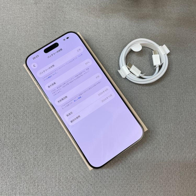 �Хåƥ꡼ 95% iPhone 16Pro Max 256GB �ǥ����� SIM�ե꡼����̵��
