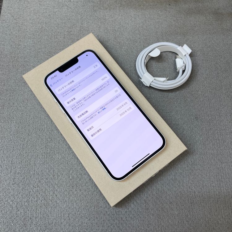 �Хåƥ꡼100% iPhone 16e 128GB �ۥ磻�� Apple�� SIM�ե꡼����̵��