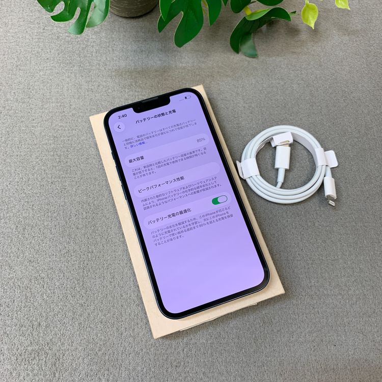 �Хåƥ꡼ 85�� iPhone13 �ߥåɥʥ��� 128GB ����SIM�ե꡼ ����̵��