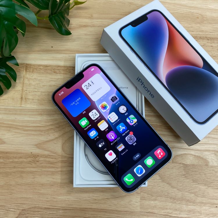 �Хåƥ꡼ 83�� iPhone 14 128GB �֥롼 ������SIM�ե꡼ ����̵��