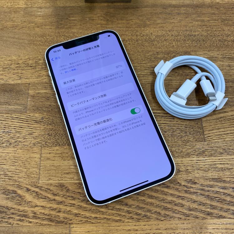 �Хåƥ꡼ 97% iPhone12 64GB �ۥ磻�� ����SIM�ե꡼ ����̵��