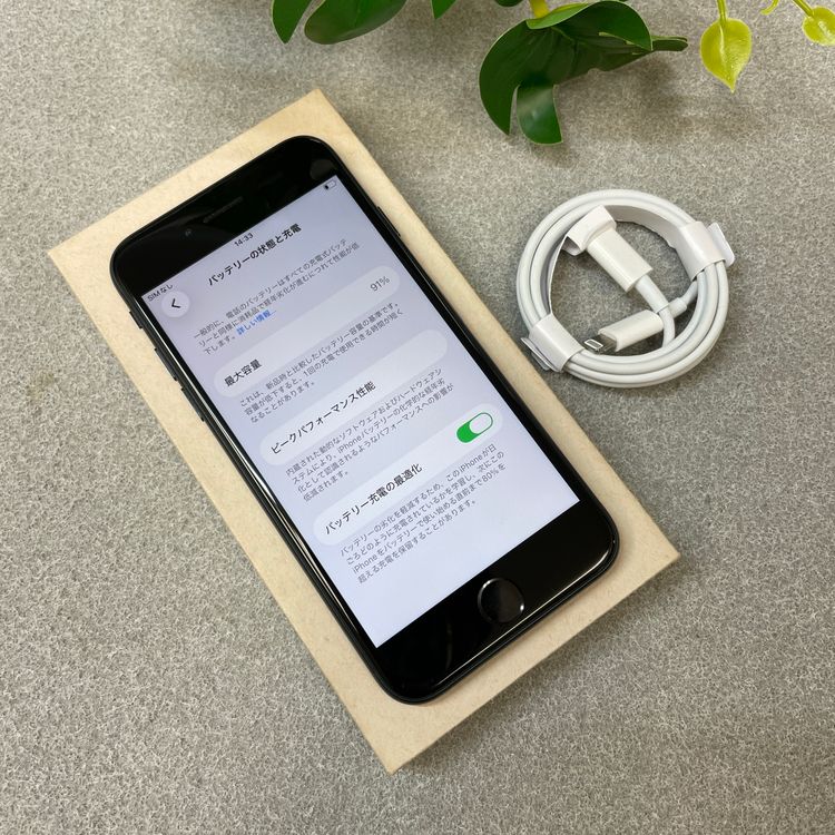 �Хåƥ꡼ 91% iPhone SE�裳���� 64GB �ߥåɥʥ��� ������ SIM�ե꡼