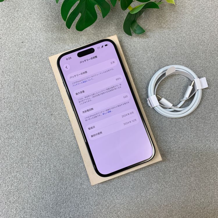 �Хåƥ꡼ 89% iPhone15 128GB �֥�å� ������ SIM�ե꡼ ����̵��