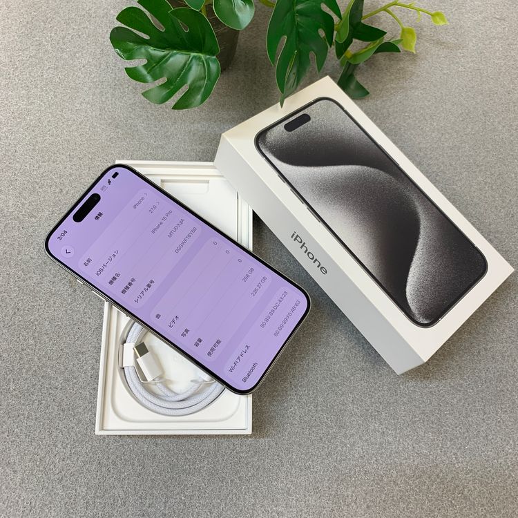 �Хåƥ꡼ 86�� iPhone 15Pro 256GB �ۥ磻�� ������ SIM�ե꡼����̵��