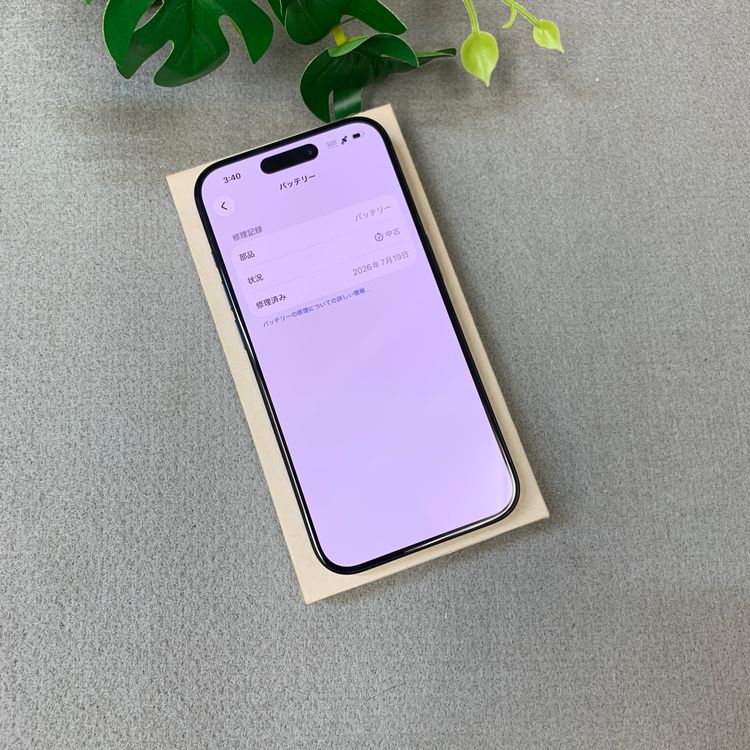 �Хåƥ꡼100% iPhone 15Pro 128GB �֥롼 ������ SIM�ե꡼����̵��