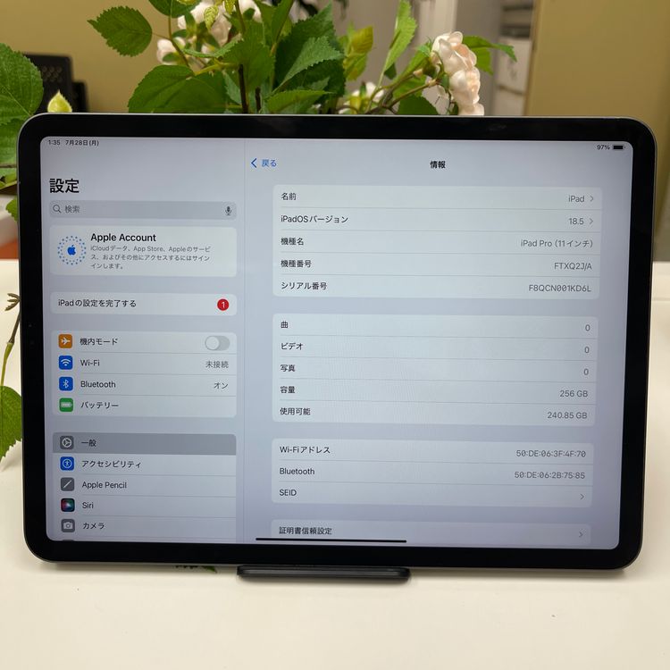 iPad Pro 11 256GB Wifi  ̵