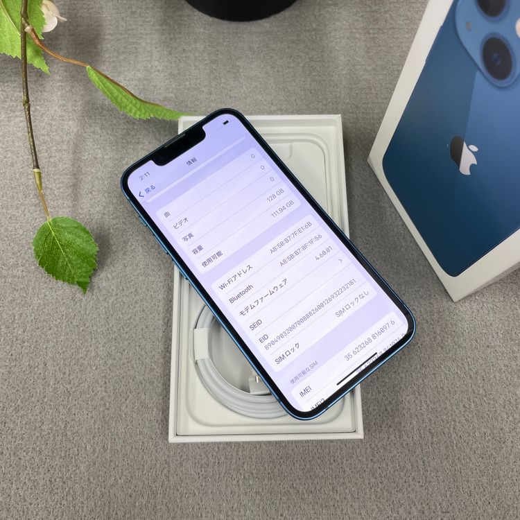 iPhone 13 mini 128GB �֥롼 SIM�ե꡼ ����̵��