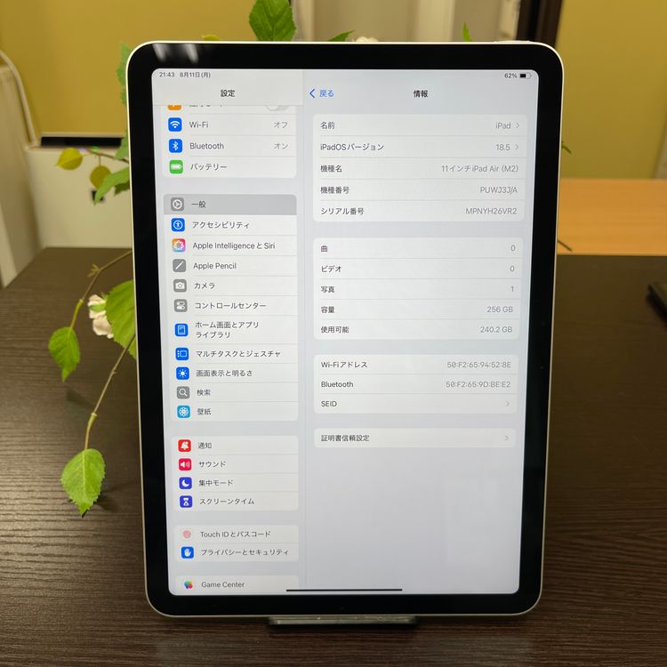 11iPad AirM2256GB 饤 Wi-Fiǥ