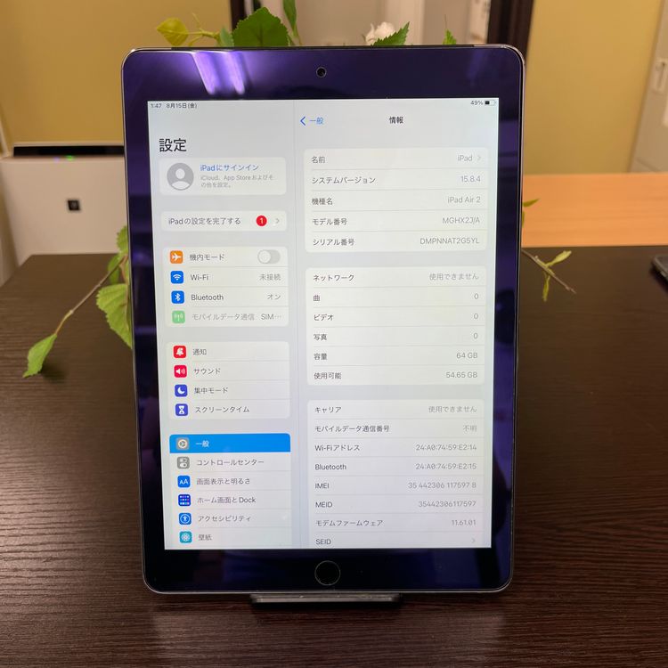 iPad Air 2 64GB С Wi-Fi + Cellularǥ SIMե꡼