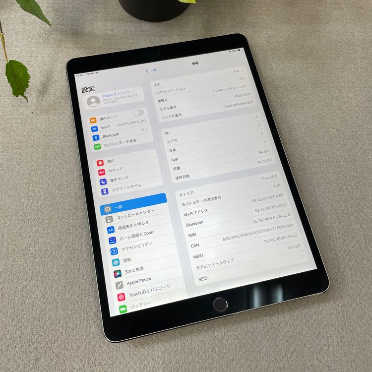 iPad Pro 10.5����� 64GB Wi-Fi + Cellular��ǥ� SIM�ե꡼