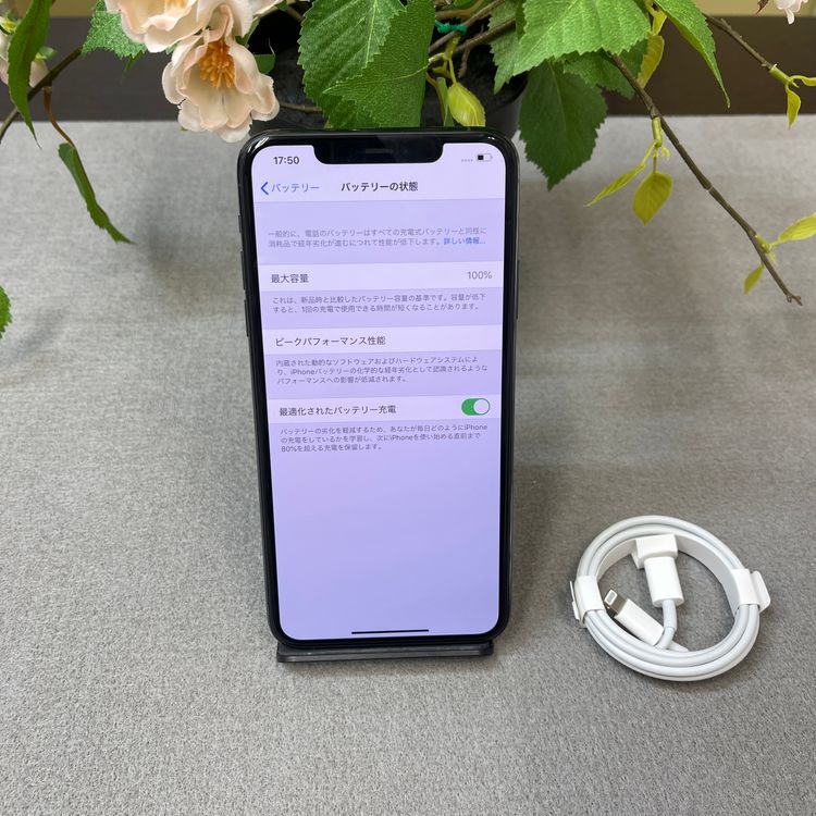 �Хåƥ꡼100% iPhone11 ProMax 64GB �ߥåɥʥ��ȥ��꡼�� SIM�ե꡼