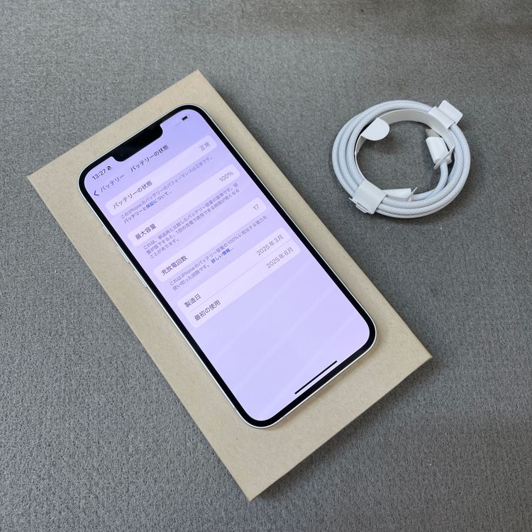 �Хåƥ꡼100% iPhone 16e 128GB �ۥ磻�� Apple��SIM�ե꡼