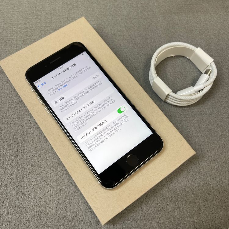 �Хåƥ꡼100% iPhone SE�裳���� 128GB �������饤�� ������SIM�ե꡼����̵��