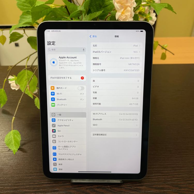 iPad mini 6 64GB Wi-Fiǥ