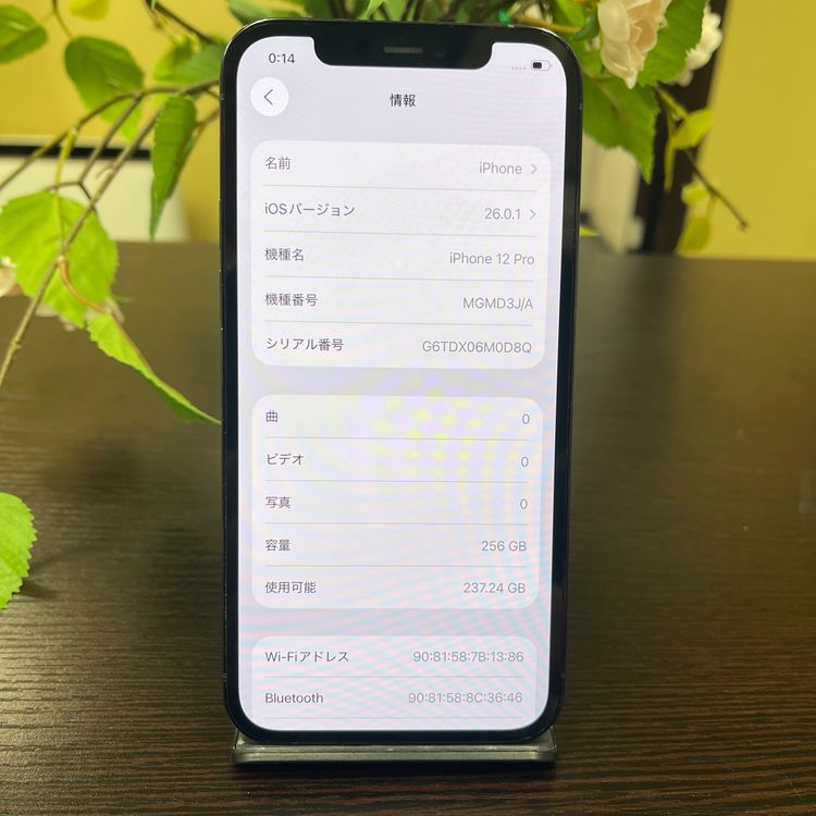 iPhone 12Pro 256GB ブルー 国内SIMフリー 送料無料