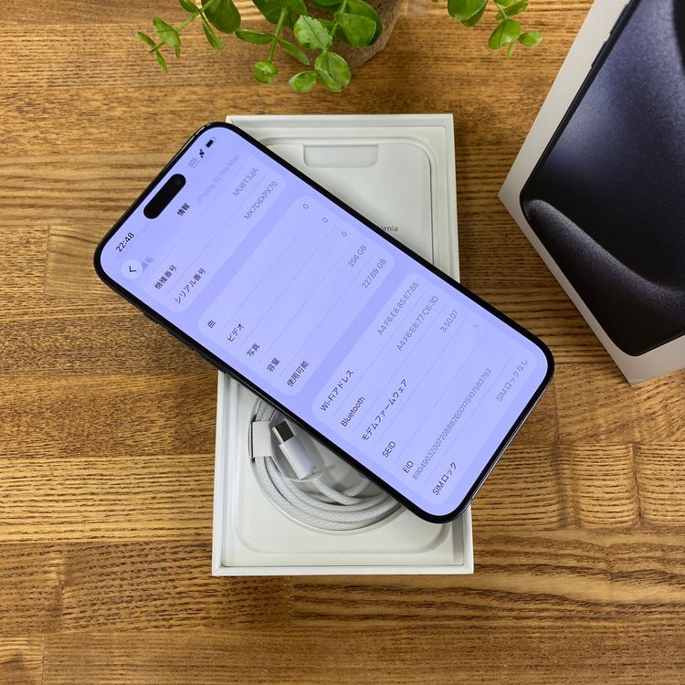 ����Ʊ�� iPhone 15Promax 256GB �֥롼  ������ SIM�ե꡼����̵��