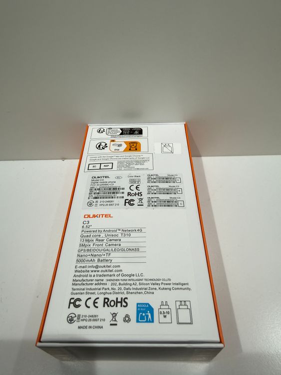 ����̤���� OUKITEL C3 Black 64GB �������Х��� SIM�ե꡼