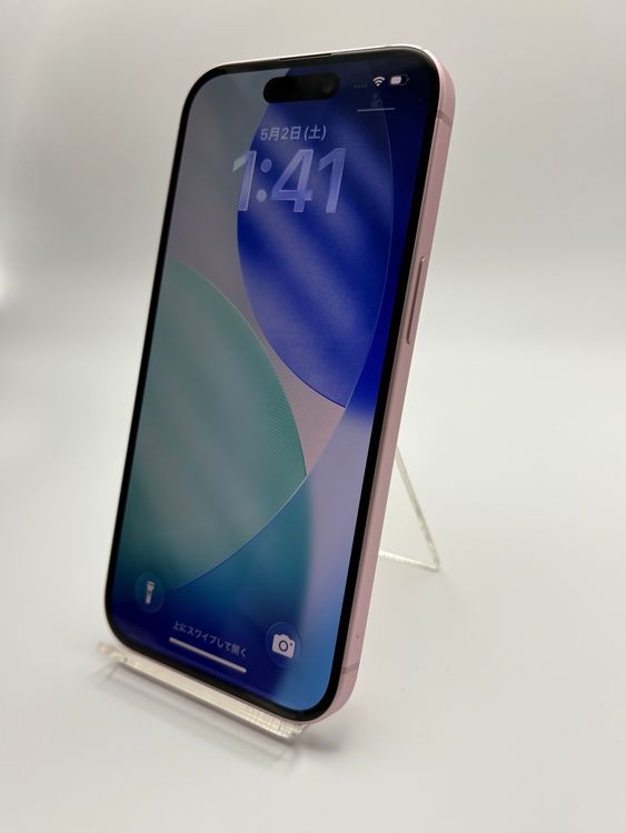 iPhone 15 RAKUTEN SIM���å�����Ѥ� Pink 128GB �Хåƥ꡼87%