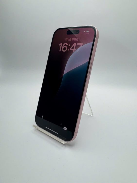 iPhone 15 SIM�ե꡼ Pink 128GB �Хåƥ꡼87% ���B �ե륻�å��դ�