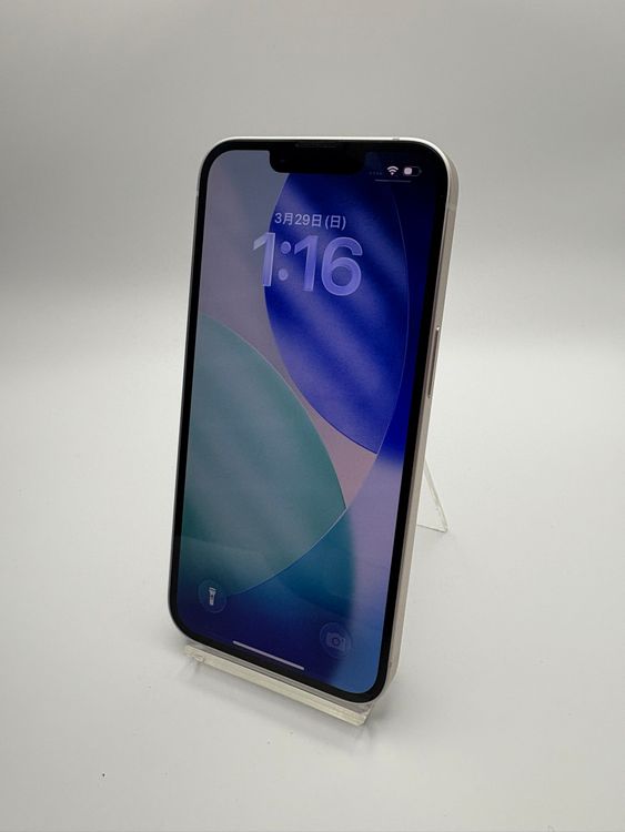 iPhone 14 AU SIM���å�����Ѥ� Starlight 128GB �Хåƥ꡼87%