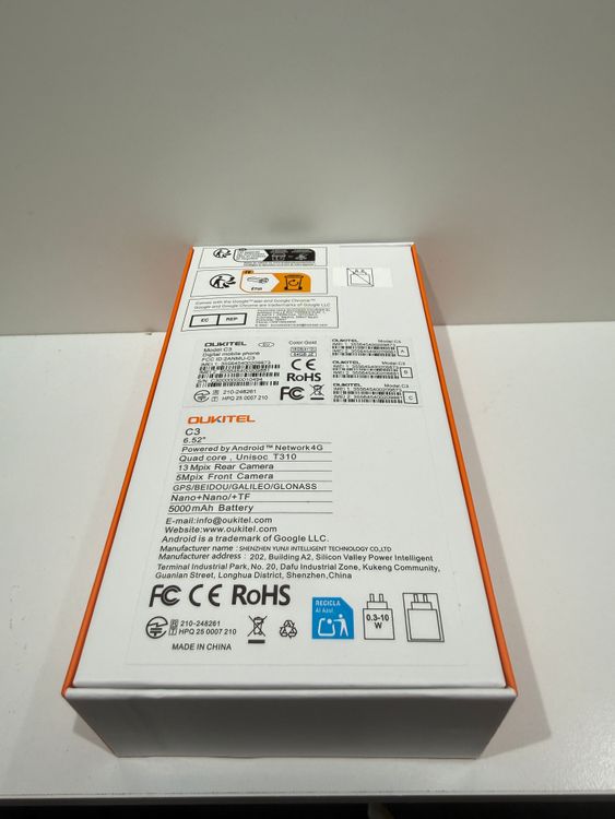 ����̤���� OUKITEL C3 Gold 64GB �������Х��� SIM�ե꡼