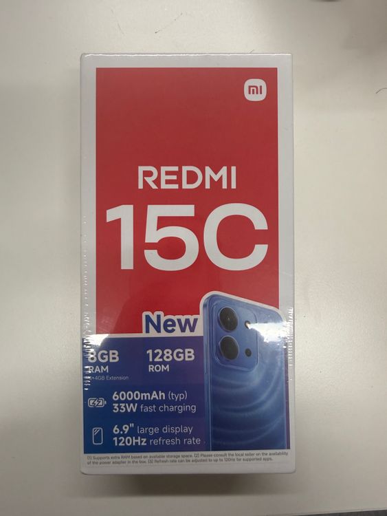 ���ʡ�̤���� Redmi 15C Midnight Black  �������Х��� SIM�ե꡼