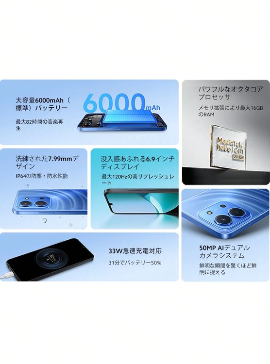 ���ʡ�̤���� Redmi 15C Midnight Black 8GB + 256GB