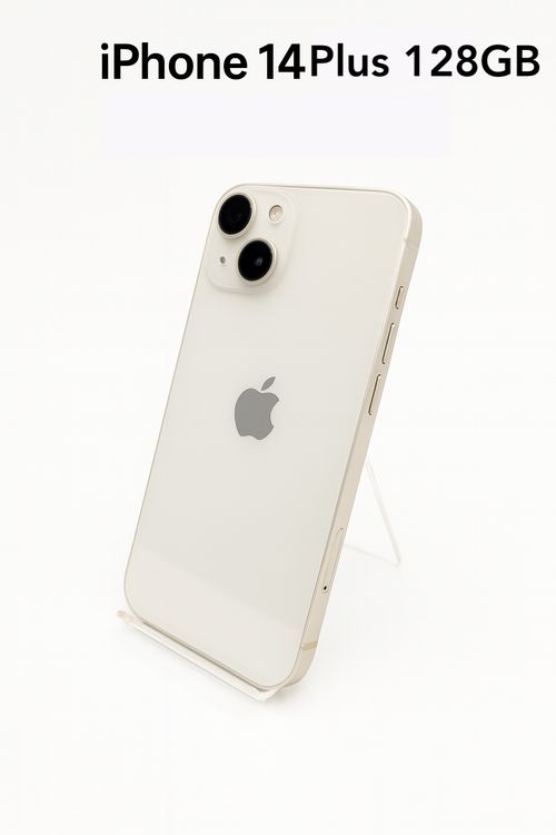 iPhone 14 Plus SIM�ե꡼ Starlight 128GB �Хåƥ꡼88% ���A