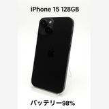 iPhone 15 Black 128GB SIMロック解除済み MTMH3J/A
