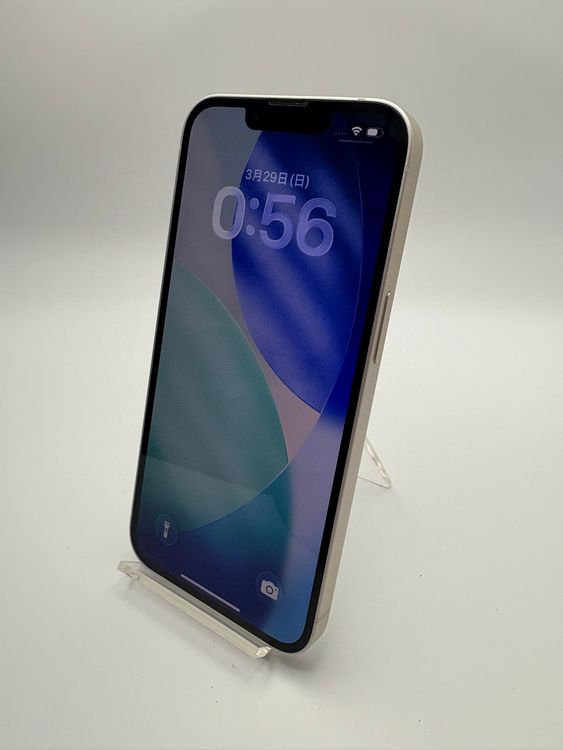 iPhone 14 AU SIM���å�����Ѥ� Starlight 128GB �Хåƥ꡼85%