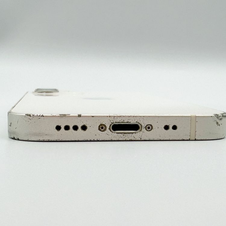 �ڥХåƥ꡼75���iPhone 12 mini 128GB �ۥ磻�ȡ�au