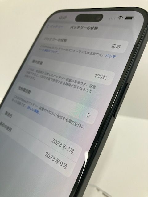 ������100���iPhone15 plus 128GB