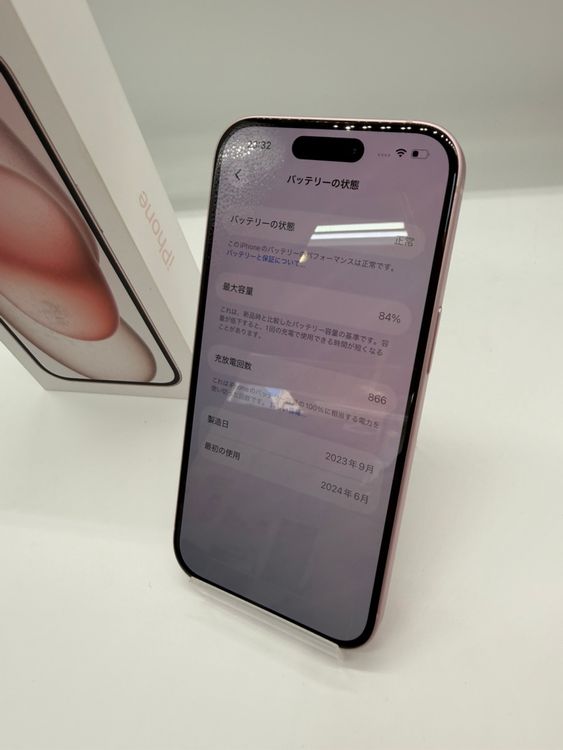 �ڶ����ʡ� iPhone15 128GB �ԥ� BT84% ��°�ʴ�����