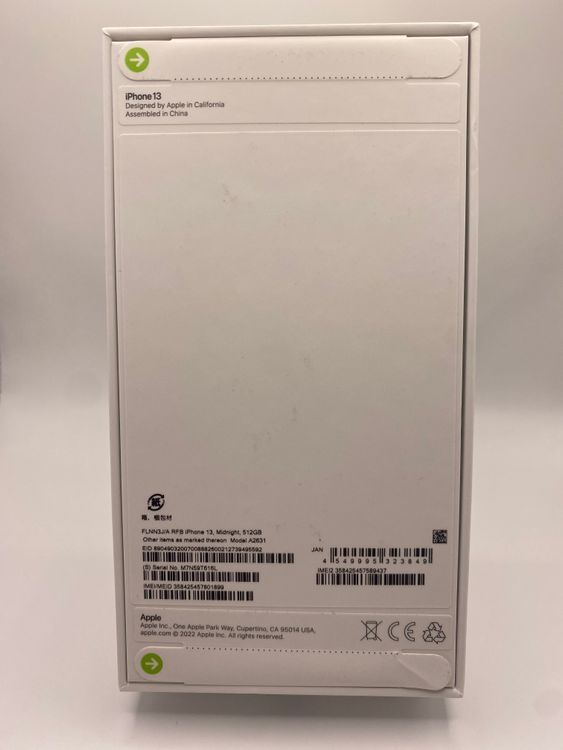 062̤iPhone 13 512GB/ե꡼/Хåƥ꡼100%
