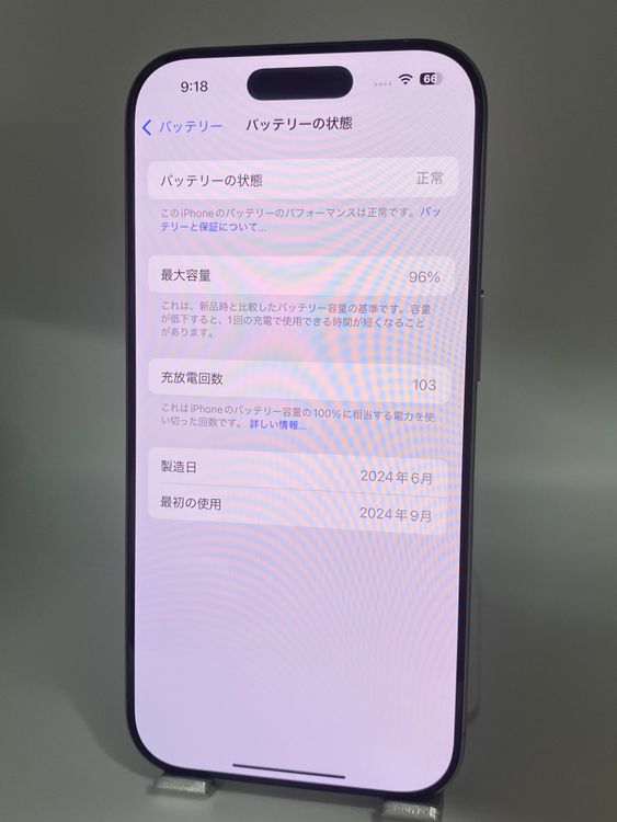 001ʡiPhone 16 Pro 256GB /Хåƥ꡼96%