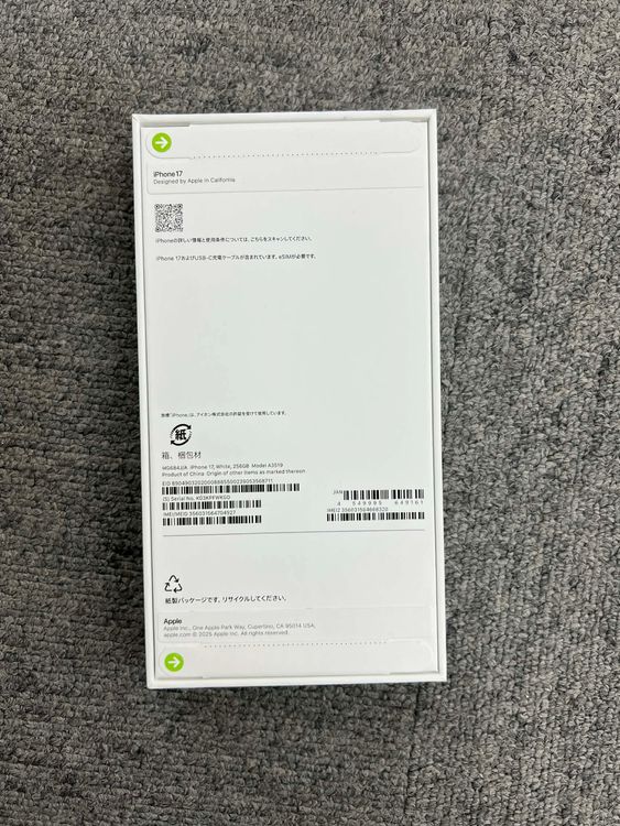 ���ʡ�̤���� iPhone17 256GB���ۥ磻�� ����SIM�ե꡼