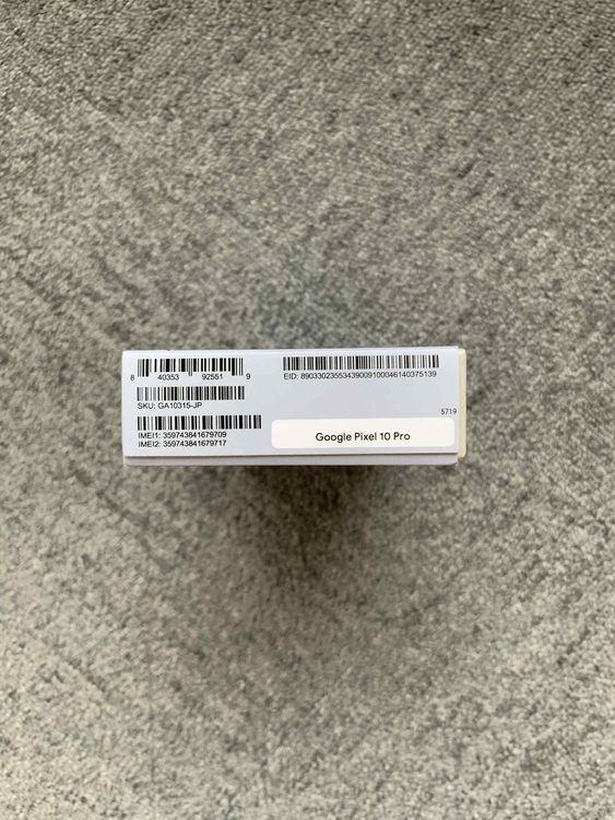 ̤	Google Pixel 10 Pro 256GB[Moonstone]