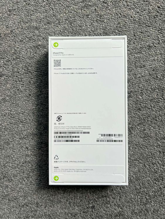 ���ʡ�̤���� iPhone17 Pro 256GB �ǥ����ץ֥롼����SIM�ե꡼
