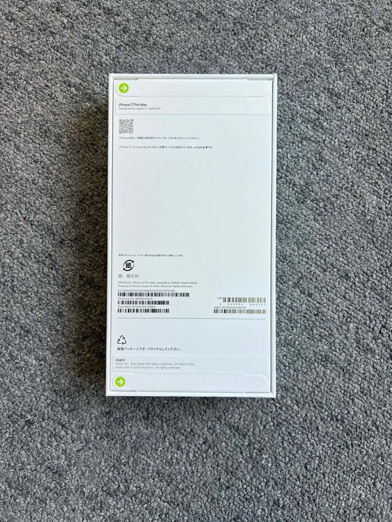 ʡ̤ iPhone17 ProMax 256GB ǥץ֥롼 SIMե꡼ ̵