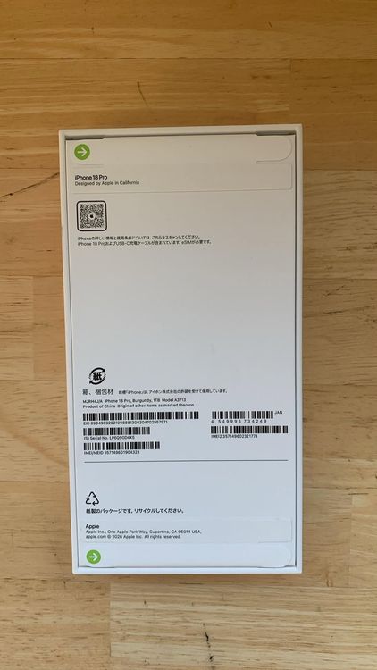 ���ʡ�̤���� iPhone 18 PRO 1TGB �С�����ǥ� ����SIM�ե꡼
