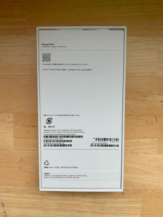 ����̤���� iPhone 17 PRO 1TGB �ǥ����ץ֥롼�����̥�����