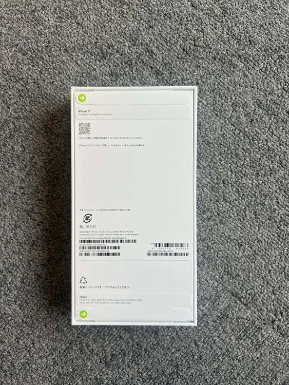 ���ʡ�̤���� iPhone17 256GB �ߥ��ȥ֥롼 ����SIM�ե꡼